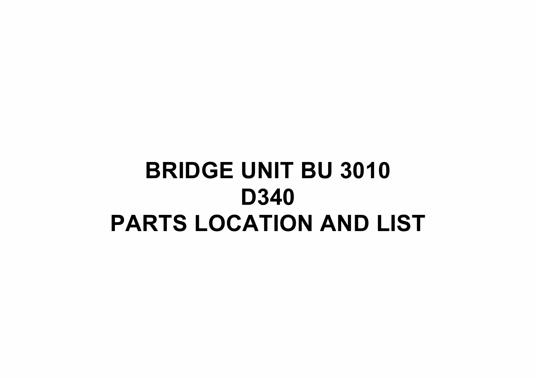 RICOH Options D340 BRIDGE-UNIT-BU-3010 Parts Catalog PDF download-1